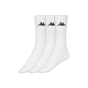 Kappa Dámské / Pánské ponožky, 3 páry (43/46, bílá)