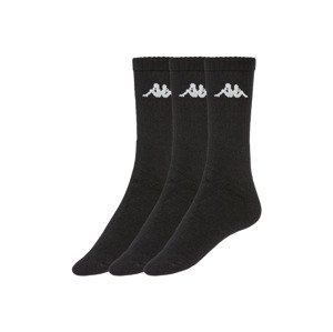 Kappa Dámské / Pánské ponožky, 3 páry (39/42, černá)