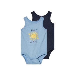 lupilu® Chlapecké body, 2 kusy (světle modrá / navy modrá, 74/80)