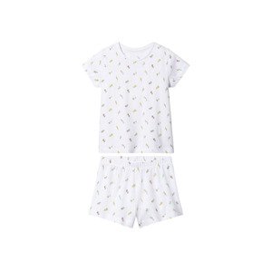 lupilu® Dívčí pyžamo (122/128, bílá)