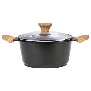 Ernesto® Hrnec z hliníkové litiny, Ø 20 cm / Rendlík z hliníkové litiny, Ø 16 cm (černá, hrnec)