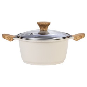 Ernesto® Hrnec z hliníkové litiny, Ø 20 cm / Rendlík z hliníkové litiny, Ø 16 cm (světle hnědá, hrnec)