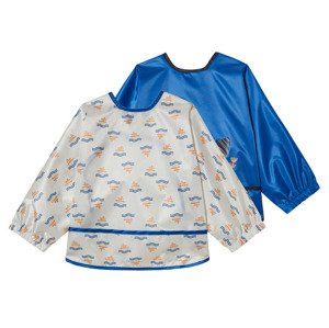 lupilu® Bryndáček s rukávy, 2 kusy (bílá/modrá)
