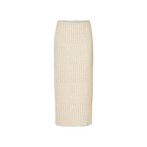 esmara® Dámská háčkovaná midi sukně (S (36/38), béžová)