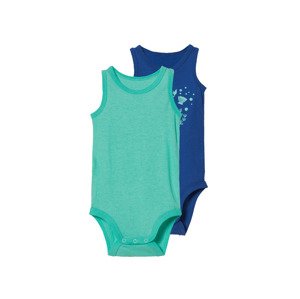 lupilu® Chlapecké body s BIO bavlnou, 2 kusy (62/68, modrá/tyrkysová)