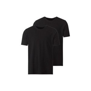 MEXX Pánské spodní triko "Regular Fit", 2 kusy (M, černá, kulatý výstřih)