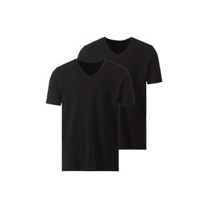 MEXX Pánské spodní triko "Regular Fit", 2 kusy (M, černá, "V" výstřih)