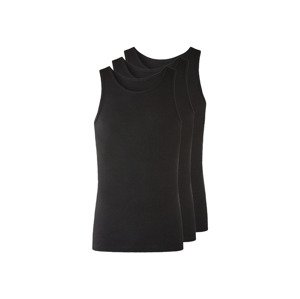Livergy® Pánský nátělník, 3 kusy (7/Xl, černá)