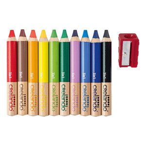 crelando® Pastelky 3 v 1, 10 kusů