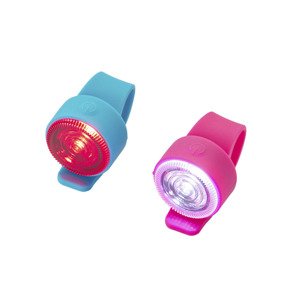 Crivit Silikonové LED svítidlo, 2dílná sada (světle modrá/pink)