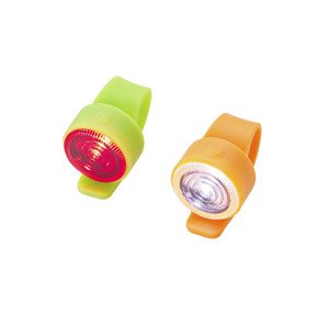 Crivit Silikonové LED svítidlo, 2dílná sada (zelená/oranžová)
