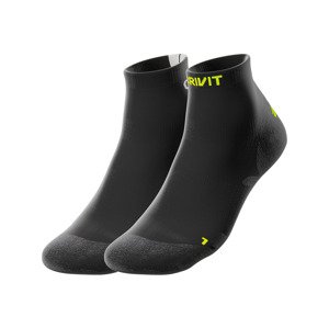 Crivit Pánské cyklistické ponožky, 2 páry (45-46, černá/žlutá)
