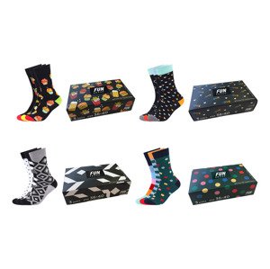 Fun Socks Dámské / Pánské ponožky v dárkovém balení, 3 páry
