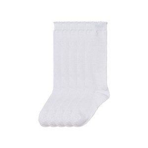 pepperts!® Dívčí podkolenky, 5 párů  (35/38, bílá)