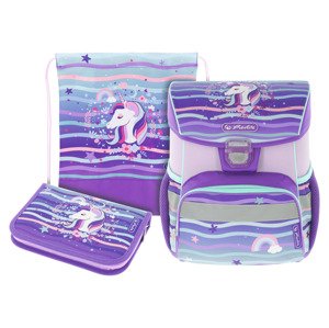 Herlitz Školní aktovka Loop Plus, 3dílná sada (Sweet Unicorn)