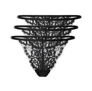 esmara® Dámské krajkové kalhotky (XS (32/34), černá)