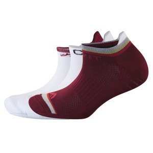CRIVIT Dámské sportovní ponožky, 3 páry (35/36, bordó/bílá)