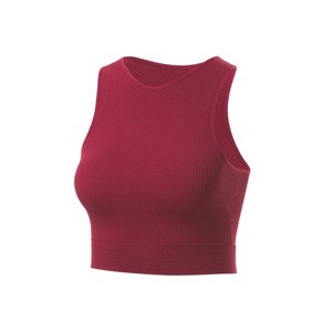 Crivit Dámská bezešvá chladivá sportovní podprsenka, Medium Level (XS (32/34), červená)