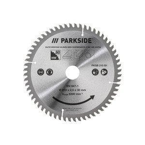 PARKSIDE® Pilový kotouč PKSB 210 B1, 210 mm (TRF pilový kotouč, 60 zubů)