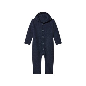 lupilu® Dětský overal s merino vlnou (62-68, modrá)
