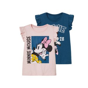 Dívčí triko, 2 kusy (Minnie Mouse, 122/128)