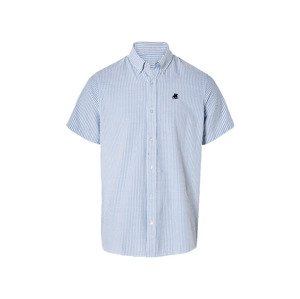 LIVERGY® Pánská košile (M (39/40), modrá/pruhy)