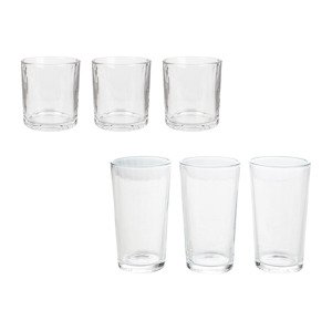 LIVARNO home Sklenice na vodu, 260 ml / Sklenice na šťávu, 300 ml
