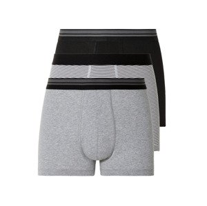 Livergy® Pánské boxerky Xxl, 3 kusy (černá/šedá, 9/3Xl)