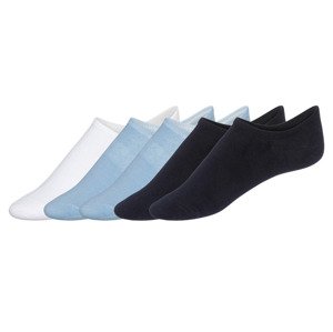 esmara® Dámské nízké ponožky s BIO bavlnou, 5 párů (35/38, bílá / modrá / navy modrá)