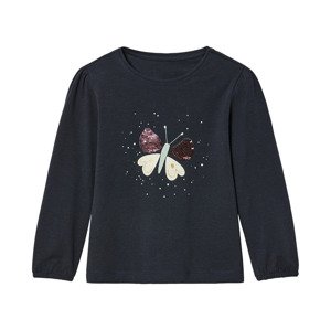 lupilu® Dívčí triko s dlouhými rukávy (námořnická modrá, 122/128)