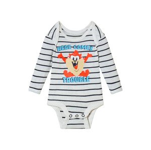 Chlapecké body s dlouhými rukávy (86/92, pruhy/bílá)