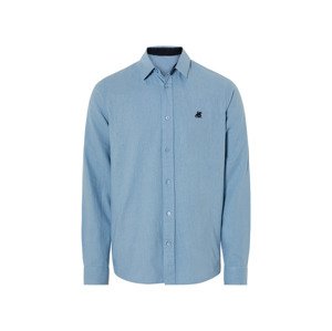 Livergy® Pánská lněná košile "Regular Fit" (M (39/40), světle modrá)