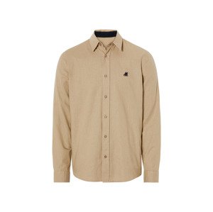 Livergy® Pánská lněná košile "Regular Fit" (L (41/42), béžová)