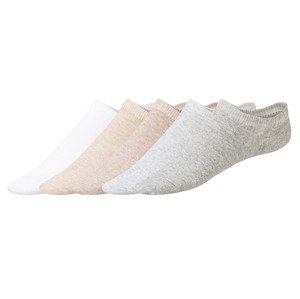 esmara® Dámské nízké ponožky s BIO bavlnou, 5 párů (béžová/šedá, 35/38)