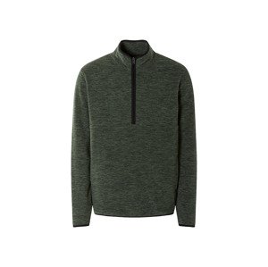 Livergy® Pánská fleecová mikina (M (48/50), zelená/černá)