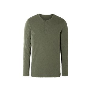 Livergy® Pánské triko s dlouhými rukávy (M (48/50), zelená)
