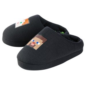 Minecraft Dětská domácí obuv (34/35, černá)