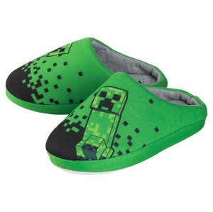 Minecraft Dětská domácí obuv (32/33, zelená)