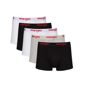 Wrangler Pánské boxerky, 5 kusů (Xl, černá/bílá/šedá)