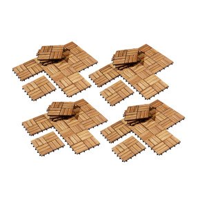 Dřevěné dlaždice, 40 kusů