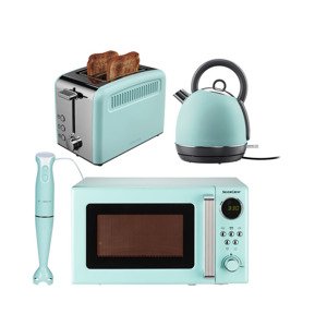 Silvercrest® Kitchen Tools Sada kuchyňských spotřebičů, 4dílná, tyrkysová
