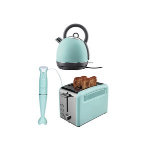 Silvercrest® Kitchen Tools Sada kuchyňských spotřebičů, 3dílná, tyrkysová