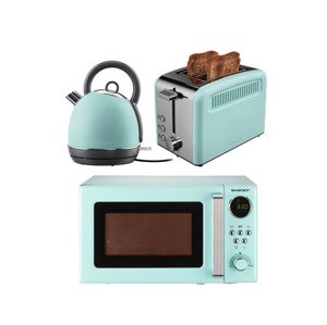 Silvercrest® Kitchen Tools Sada kuchyňských spotřebičů, 3dílná, tyrkysová