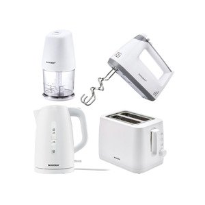 Silvercrest® Kitchen Tools Sada kuchyňských spotřebičů, 4dílná, bílá