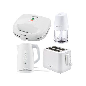 Silvercrest® Kitchen Tools Sada kuchyňských spotřebičů, 4dílná, bílá