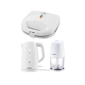 Silvercrest® Kitchen Tools Sada kuchyňských spotřebičů, 3dílná, bílá