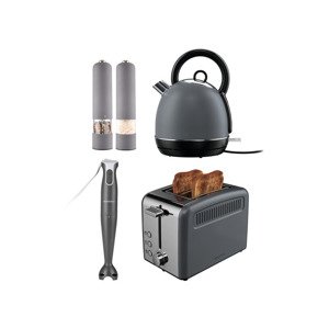 Silvercrest® Kitchen Tools Sada kuchyňských spotřebičů, 5dílná, šedá