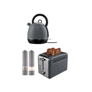 Silvercrest® Kitchen Tools Sada kuchyňských spotřebičů, 4dílná, šedá
