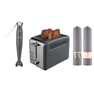 Silvercrest® Kitchen Tools Sada kuchyňských spotřebičů, 4dílná, šedá