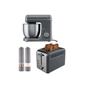 Silvercrest® Kitchen Tools Sada kuchyňských spotřebičů, 4dílná, šedá